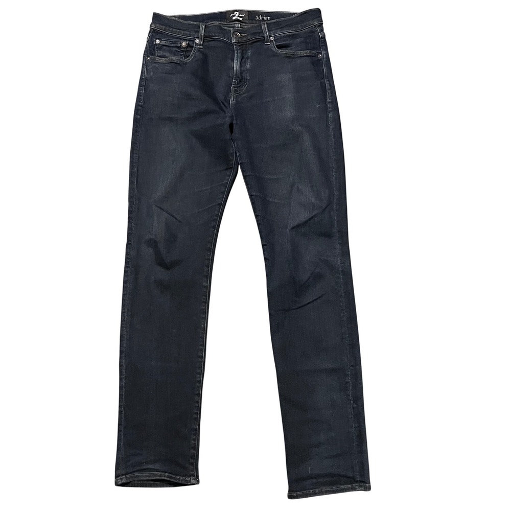 Mens 7 For All Mankind Adrien Luxe Sport Flex Slim Tapered Blue Jeans 34 X 34